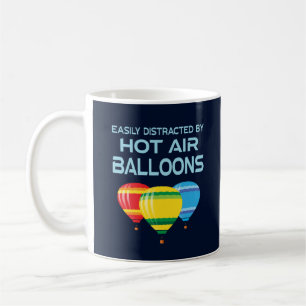 Lustige Heißluftballons Heißluftballonfahren Kaffeetasse