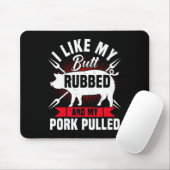 Lustige Herren BBQ-Grill-Pulled Pork Mousepad (Mit Mouse)