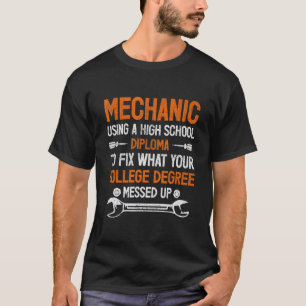 Lustige Herren Mechaniker Ingenieur Zitate T-Shirt