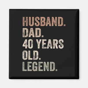 Lustige Herren zum 40. Geburtstag für Papa Vintage Magnet