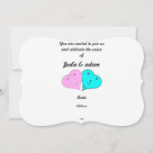 lustige Herz und Herz Einladung (Rückseite)