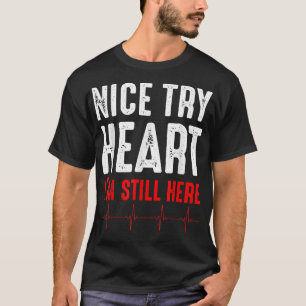 Lustige Herzattacke Überlebende Kunst Für Männer F T-Shirt