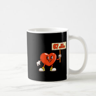 Lustige Herzen 67 Valentinstag Six Seven Meme Gen Kaffeetasse