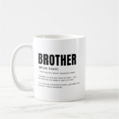 Lustige herzliche Bruder-Definition Kaffeetasse (Links)