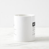 Lustige herzliche Cousin-Definition Kaffeetasse (Mittel)