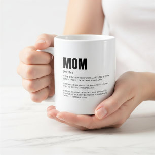 Lustige herzliche Definition von Mama Kaffeetasse