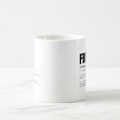 Lustige herzliche Freunddefinition Kaffeetasse (Mittel)