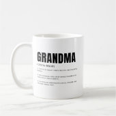 Lustige herzliche Oma-Definition Kaffeetasse (Links)