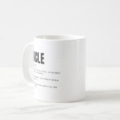 Lustige herzliche Onkel-Definition Kaffeetasse (Vorderseite Links)