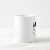 Lustige herzliche Tante Definition Kaffeetasse (Mittel)