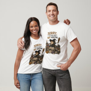 Lustige Hexe, die nicht erwachsen wird, Halloween- T-Shirt