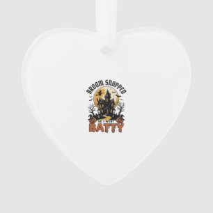 Lustige Hexe Halloween Spukhaus Batty Grafik  Ornament