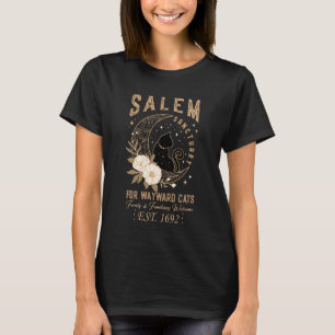 Lustige Hexe Salem Zuhause für verwahrloste schwar T-Shirt