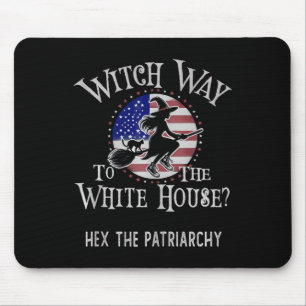 Lustige Hexe Weg Zum Weißen Haus Kamala Harris Flu Mousepad