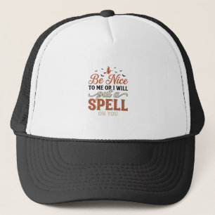 Lustige Hexen-Spruch-Zitat Halloween-Vektordesign_ Truckerkappe