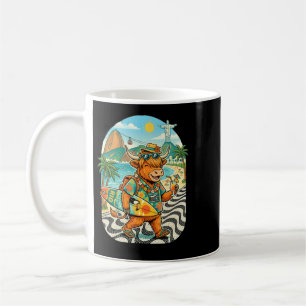 Lustige Highland-Kuh Brasilien Rio Reise Cowgirl Kaffeetasse