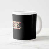 Lustige Hilfe Jumbo-Tasse (Vorderseite Rechts)