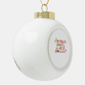 Lustige Hilfe Keramik Kugel-Ornament (Links)