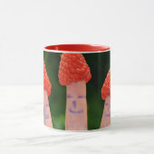 Lustige Himbeerfinger Tasse (Zentrum)