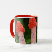 Lustige Himbeerfinger Tasse (Vorderseite Links)