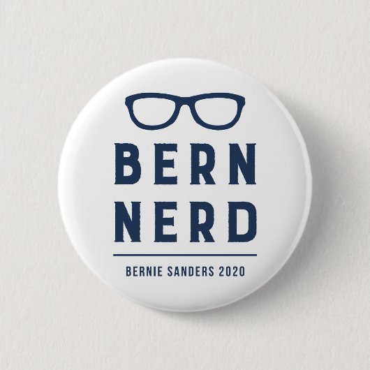 Lustige Hipster-Bernie-Sandpapierschleifmaschinen Button (Vorderseite)