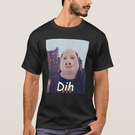 lustige Hirnfäule gen z Spaß cat meme dihh cat mem T-Shirt (Vorderseite)