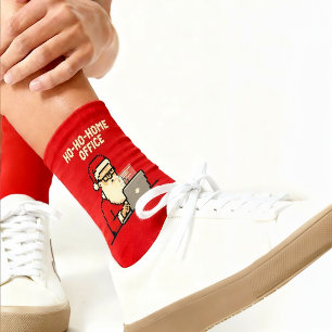 Lustige Ho-Ho-Home-Office-Weihnachts-Socken Socken