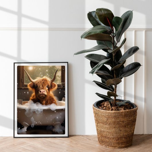 lustige Hochlandkuh-Plakate Poster