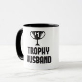 Lustige Hochzeit des Trophäeehemanns u. Tasse (Vorderseite Links)