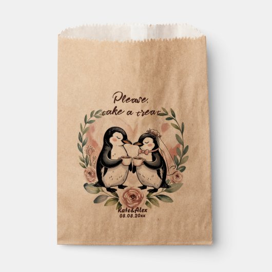 Lustige Hochzeit Geschenktütchen (Vorderseite)