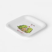 Lustige Hochzeit  Pappteller (Gewinkelt)