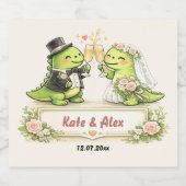Lustige Hochzeit Schaumweinetikett (Einzelnes Label)