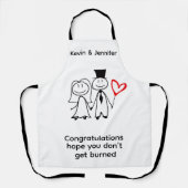 LUSTIGE HOCHZEIT SCHÜRZE (Vorderseite)