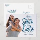 Lustige Hochzeit - Termin vormerken Postkarte (Vorne/Hinten)
