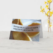 Lustige Hochzeits-Karte Karte (Gelbe Blume)