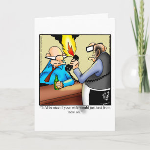 Lustige Hochzeitshumor-Blanko-Karte Karte