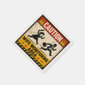 Lustige Hochzeitshumor Serviette (Ecke)