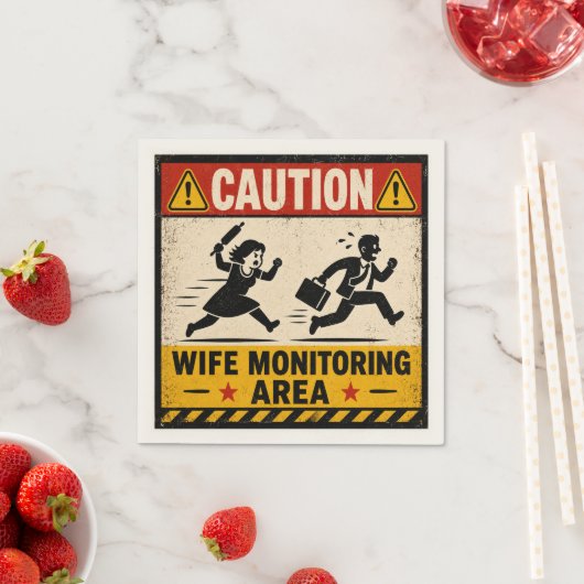 Lustige Hochzeitshumor Serviette (Beispiel)