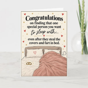 Lustige Hochzeitskarte Karte