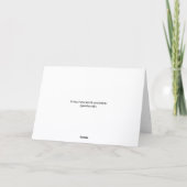 Lustige Hochzeitstagskarte für Ehemann Karte (Rückseite)