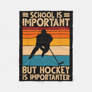 Lustige Hockey-Kunst für Jungen Männer Frauen Juge Fleecedecke
