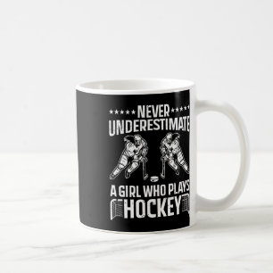 Lustige Hockey-Kunst für Mädchen Frauen Feldhockey Kaffeetasse