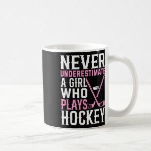 Lustige Hockey-Kunst für Mädchen Frauen Feldhockey Kaffeetasse
