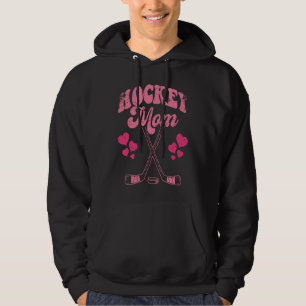 Lustige Hockey-Mutter Frisbee-Liebhaberin Retro Vi Hoodie