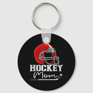 Lustige Hockey-Mutter Hockey-Spielerin Mutter Schlüsselanhänger