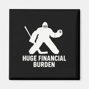 Lustige Hockey-Torhüter-Mama und Papa, Eishockey Magnet