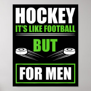 Lustige Hockey-Zitate Vatertag Herren-Hockey  Poster