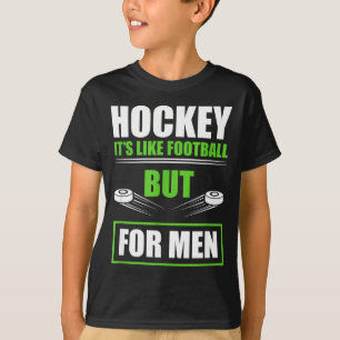 Lustige Hockey-Zitate Vatertag Herren-Hockey T-Shirt
