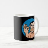 Lustige Höhlenbewohner-Kaffee-Tasse Kaffeetasse (VorderseiteRechts)