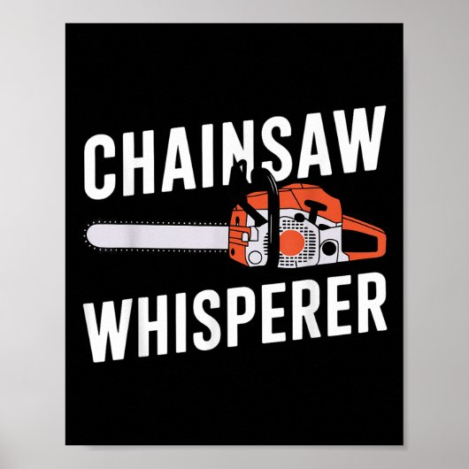 Lustige Holzfällerkunst Männer Frauen Kettensäge B Poster (Vorne)
